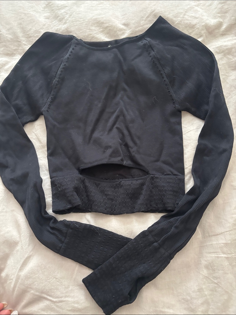 FP Movement by Free People Black Long Sleeve Tee